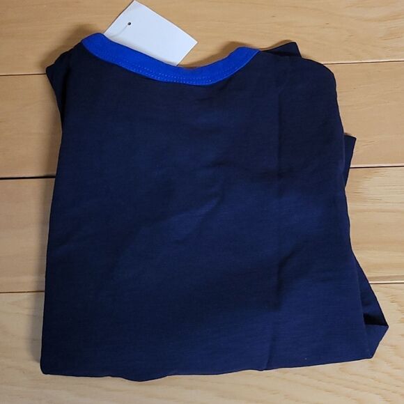 J Crew Crewcuts Lazy Mountain Alaska Kids Blue Long Sleeve Tee Shirt NWT - Picture 4 of 6